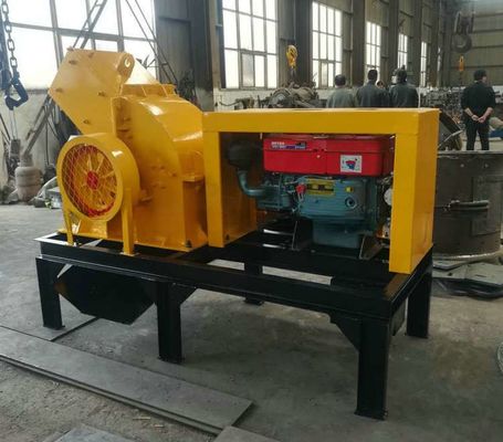 공급 크기 0-350mm 휴대용 디젤 석회석 석탄 광산 장비 망치 분쇄기