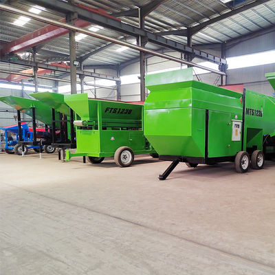 고 용량 덤블 스크리너 빗 모래 토양 상층 비료 분리