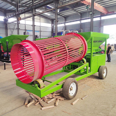 공급 수동 설치 청소를 위한 모바일 화목 트럼블 스크린