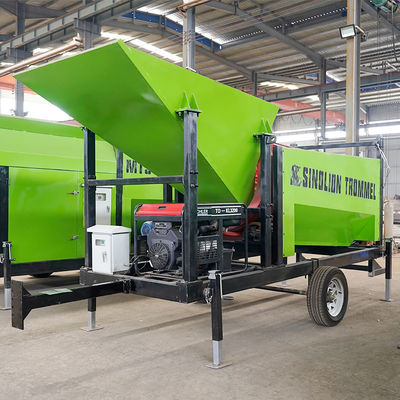 공급 수동 설치 청소를 위한 모바일 화목 트럼블 스크린