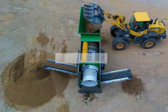 고 용량 GTS 1540 이동 트럼 스크린 콤포스트 로터리 드럼 스크린 판매