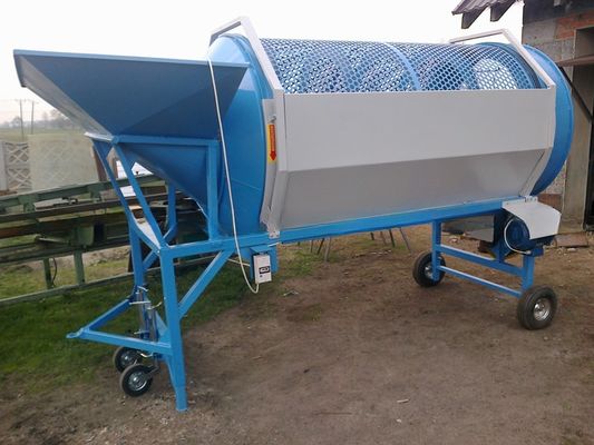 스크리닝 콤포스트 시빙 로터리 트럼멜 스크리닝 머신 30-150 톤 / 시간 용량