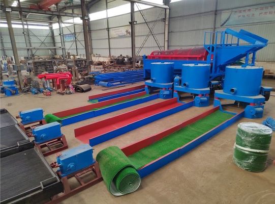 높은 용량 이동 금광 장비 작동하기 쉬운 금 세척 공장 기계