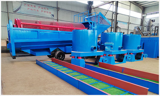 높은 용량 이동 금광 장비 작동하기 쉬운 금 세척 공장 기계