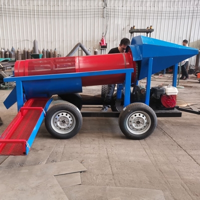920 KG 용량 모바일 소규모 금 세탁 공장 다양한 모델의 트럼멜 스크린