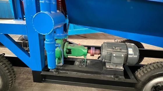 금 광산 장비 금 세척 공장 소형 이동 트럼멜 스크린 용량에 따라