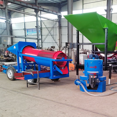 디자인 휴대용 금 광산 트럼블 스크린과 디젤 발전기 및 높은 용량