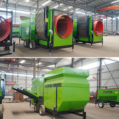 110v-440v 전압 모바일 미니 트럼벨 스크린 광산 분리 금 세척 공장