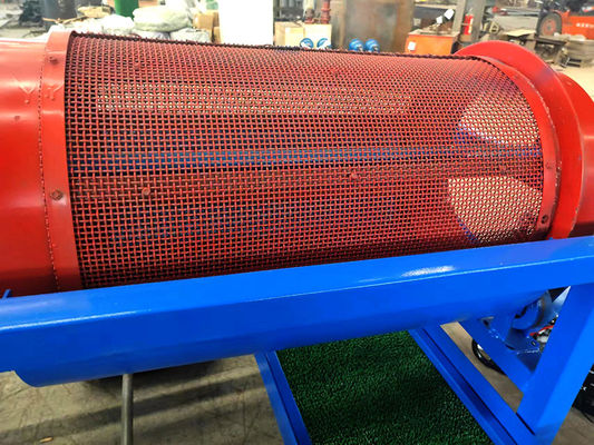 휴대용 작업 금 광산 기계 모바일 트럼멜 스크러버 기계 미니 골드 트럼멜