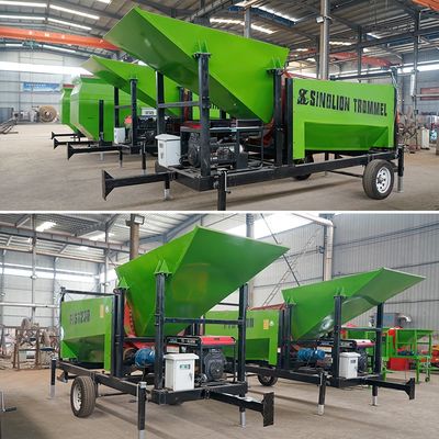 고체 폐기물 재활용 공단 폐기물 분류용 쓰레기 트럼블 스크린