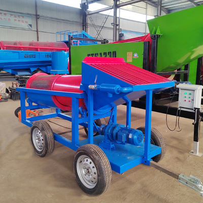 높은 용량 520 KG 용량 소 금 트럼블 5-10t / h 알루비얼 금 채굴