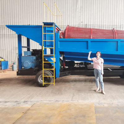 콜탄 진 광업 분리기 공정 금 다이아몬드 트럼블 세탁 스크러버 기계