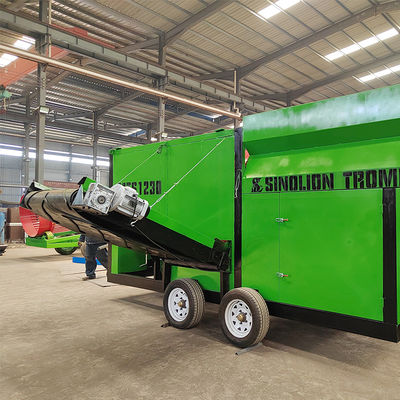 95% 효율성 쓰레기 배기 스크린 집용 폐기물 분류 장비 전체 세트