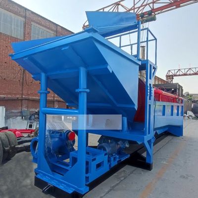 바위 공급 크기 300mm 미만의 이동 트럼벨 금 세척 공장