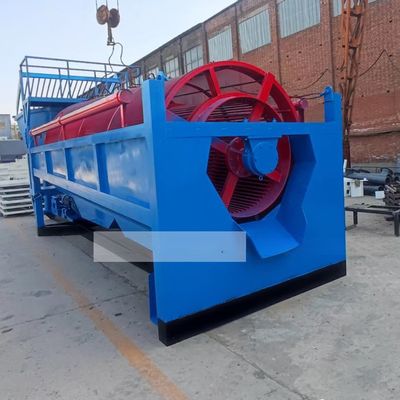바위 공급 크기 300mm 미만의 이동 트럼벨 금 세척 공장