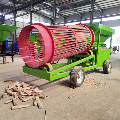 220V/380V 중량 소형 이동식 목재 칩 톱스먼지 바위 토양 돌 트럼멜 스크린