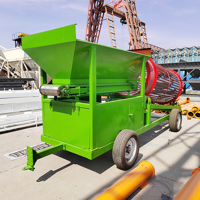 220V/380V 중량 소형 이동식 목재 칩 톱스먼지 바위 토양 돌 트럼멜 스크린