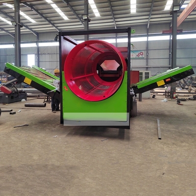 2200 KG 소규모 모바일 2 층 쓰레기 분류 배기 스크린 용량 요구 사항