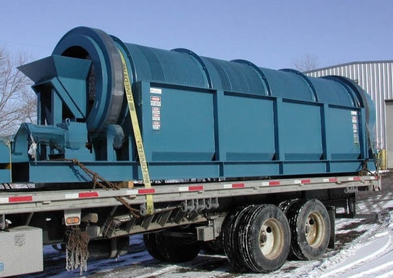 2200 KG 용량 스테인리스 스틸 스크린 소재로 된 드럼 모래와 비석 분리기