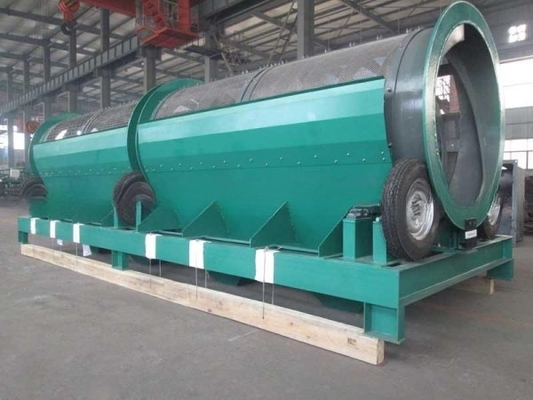 2200 KG 용량 스테인리스 스틸 스크린 소재로 된 드럼 모래와 비석 분리기