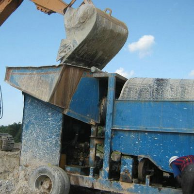 98% 효율성 소 회전 트럼벨 스크린 알루비얼 골드 미네랄 샌드 스톤 세탁 공장