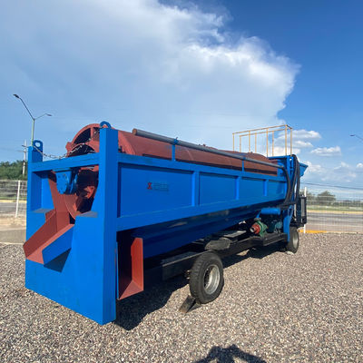 큰 규모의 퇴적 금 가공 공장을 위한 회전 스크린 금 채굴 장비