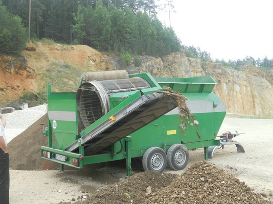 2.2T-18T 맞춤형 로터리 드럼 트롬멜 스크린 토양 상층 스크린