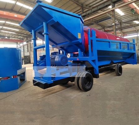 80-150t/h 처리 용량 금 및 다이아몬드 광산에 사용되는 오리 시어링 트롬멜 스크린
