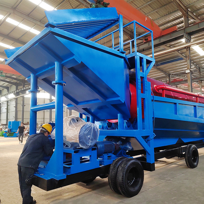 작은 처리 용량 강 드럼 회전 스크린 금 수집 분리기 1200 KG