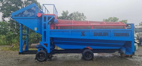더블 스크린 모바일 골드 트럼멜 스크린 머신 세탁 플랜트