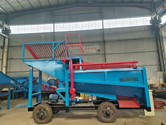 알루비얼 골드 모바일 트럼멜 세탁 공장용 1900 KG 금 기계 분리기