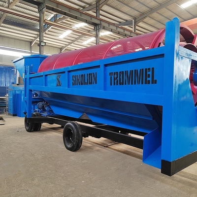 6500 KG 다층 광물 분리 장비 알루비얼 모래 금 모바일 트럼멜 스크린 호주