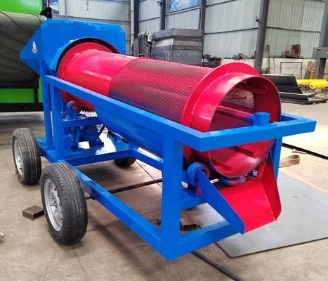 소 용량 모바일 알루비얼 모래 금 세탁 공장 트럼블 스크린 운송 용이