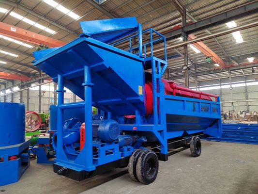 100톤 금 분리기 광산 세척 공장용 이동 금 트럼블 스크린 기계