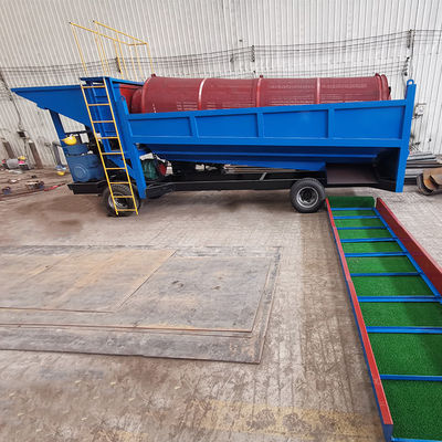 100톤 금 분리기 광산 세척 공장용 이동 금 트럼블 스크린 기계