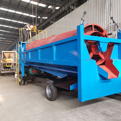100톤 금 분리기 광산 세척 공장용 이동 금 트럼블 스크린 기계