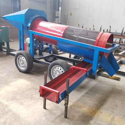 소 용량 10 톤 이동 금 모래 분리기 광산 트롬멜 스크린 세척 공장