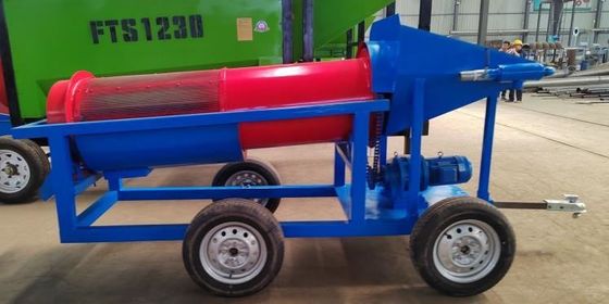 간편하게 작동 금 광산 계획 5-10t / h 작은 금 세탁 기계 미니 금 트럼블