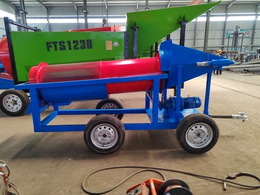 1.5 KW 미니 트럼벨 플랜 소 금 트럼벨 세탁 공장 600 KG 알루비얼 금에 적합
