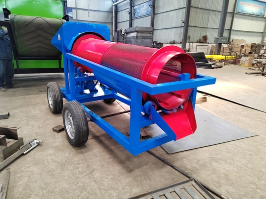 1.5 KW 미니 트럼벨 플랜 소 금 트럼벨 세탁 공장 600 KG 알루비얼 금에 적합