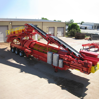 모바일 롤러 스크린 트럼멜 골드 로켓 세탁 공장 5-10t/h