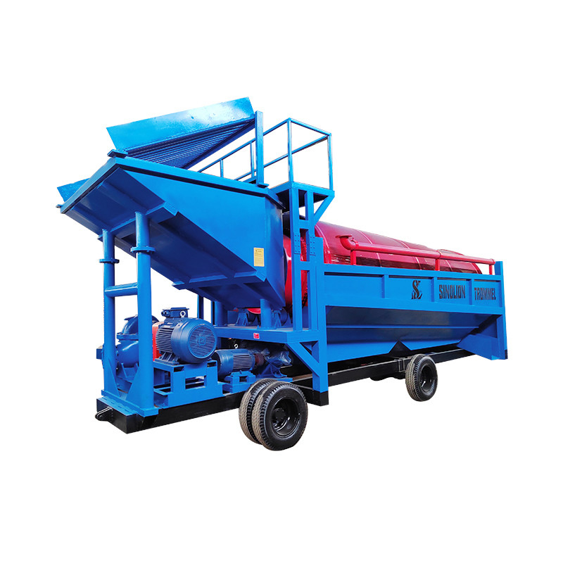 금 세척 및 광물 처리 기계에 대용량 100-200t/h 트럼블 스크린