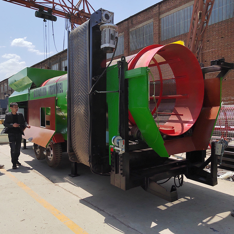 모바일 로터리 트럼멜 스크린 콤포스트 및 모래 스크린을 위한 첨단 기술