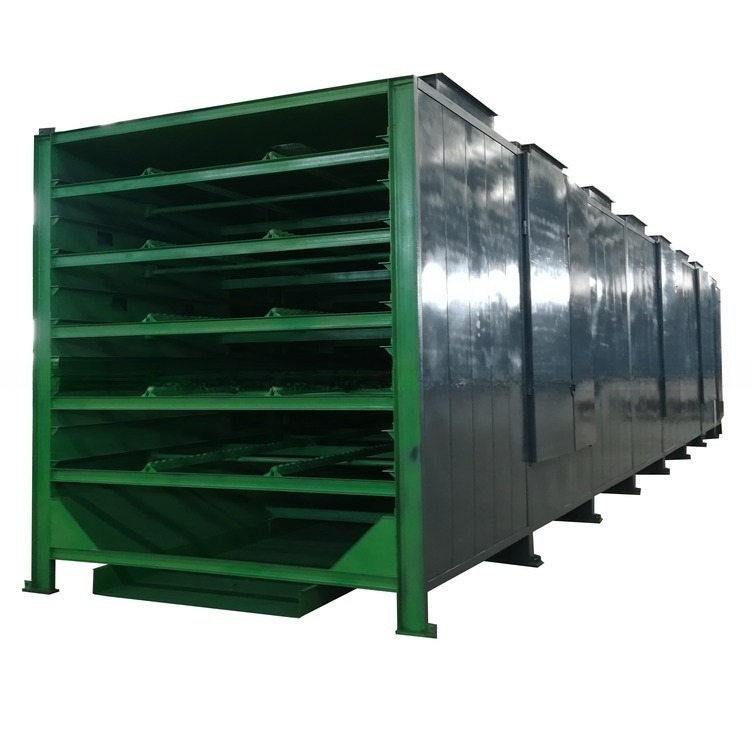 500-1000kg/h 탄소 강철 석탄 브리켓 체인 플레이트 드라이어 1 개의 썰매 벨트 드라이어