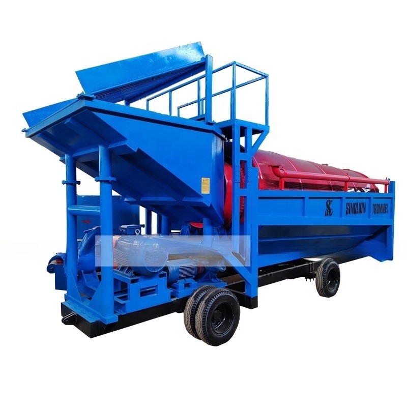 모바일 골드 세탁기 회전 트럼멜 스크린 3-30KW 블루 큰 할인 제공