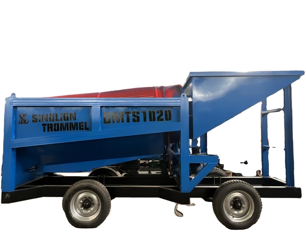 98% 효율성 이동 금 모래 분리기 광산 트럼벨 기계 세탁 공장