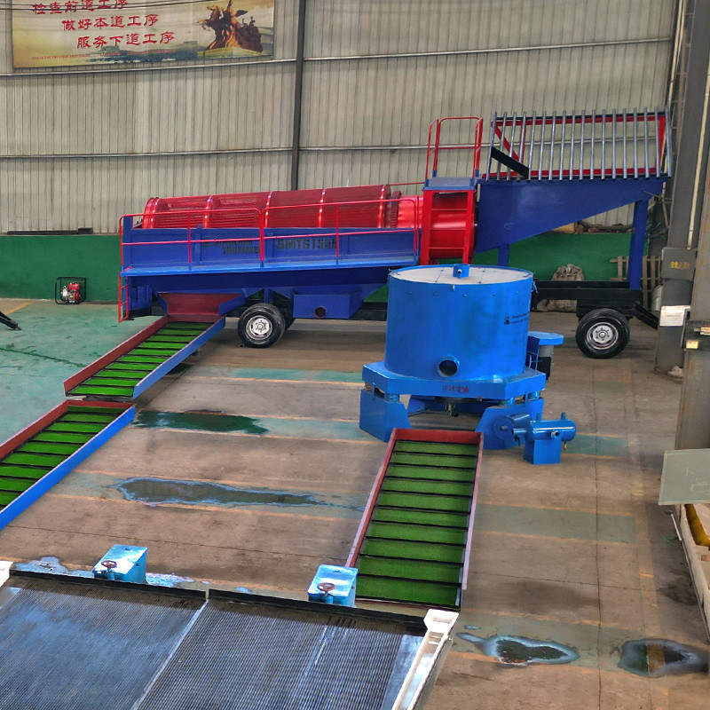 더블 스크린 모바일 골드 트럼멜 스크린 머신 세탁 플랜트