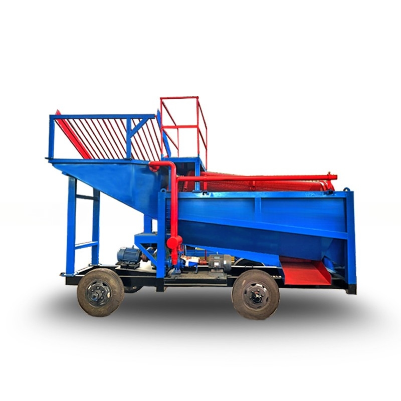 2000kg 용량 소금 가공용 휴대용 트럼멜 금 세탁기 라인